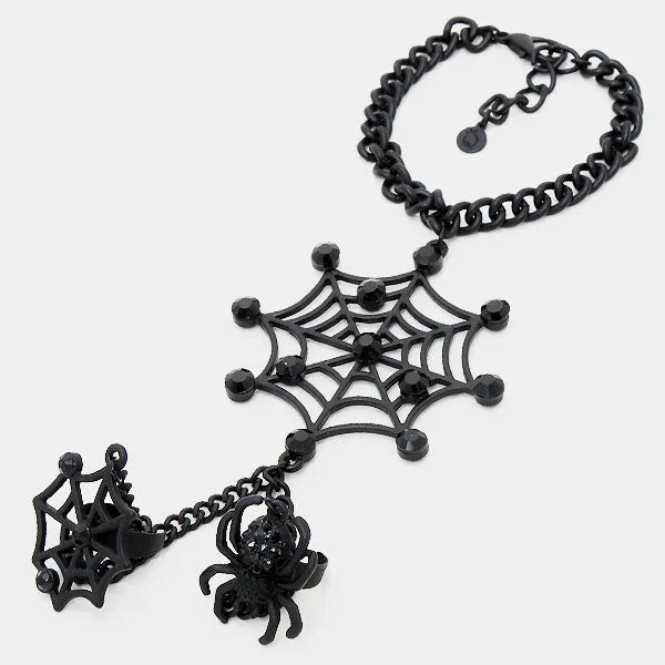 iLLASPARKZ Spiderweb Hand Chain Bracelet