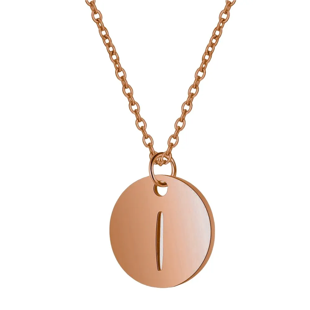 Initial Necklace Rose Gold (A-Z)