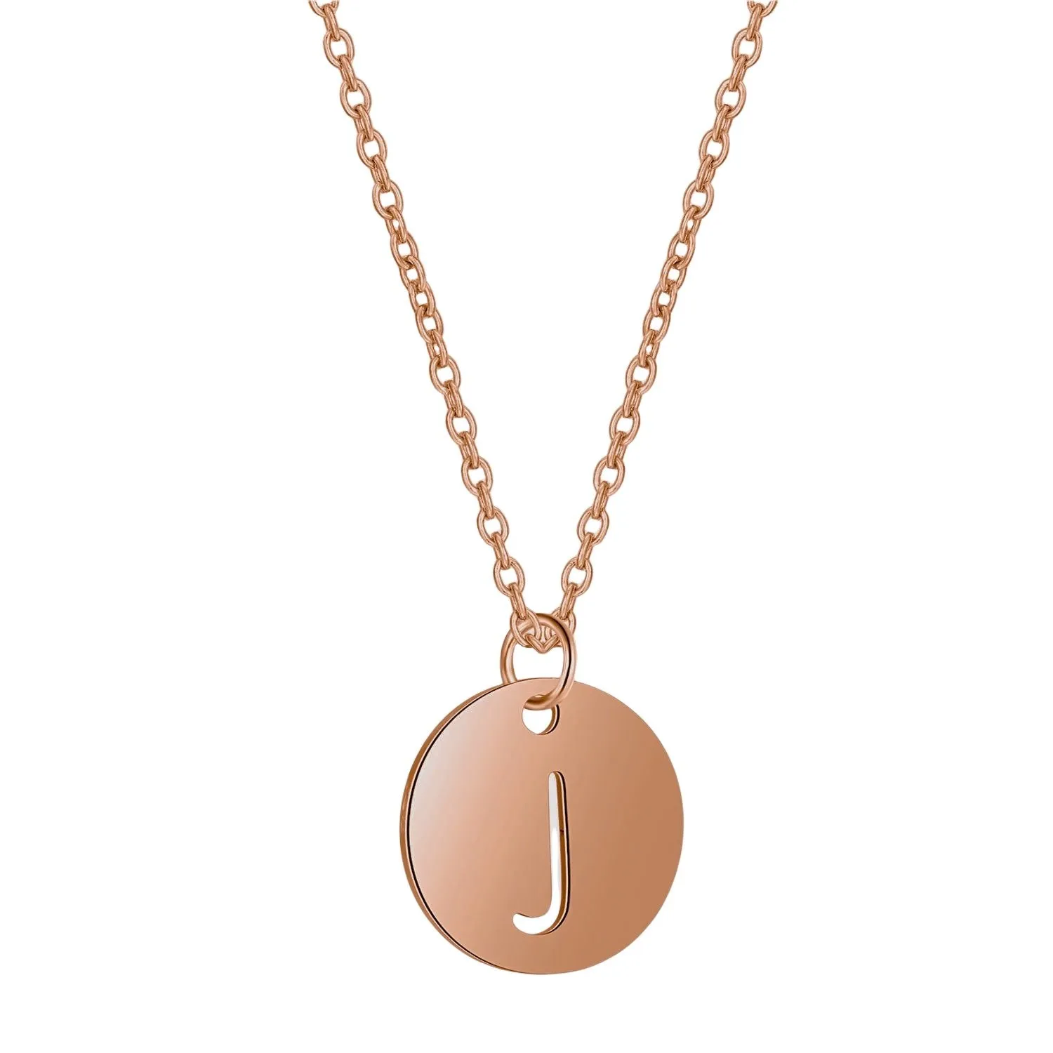 Initial Necklace Rose Gold (A-Z)