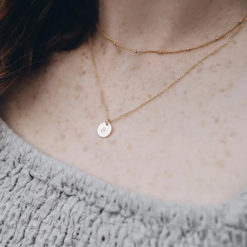 Initial Reflection Necklace