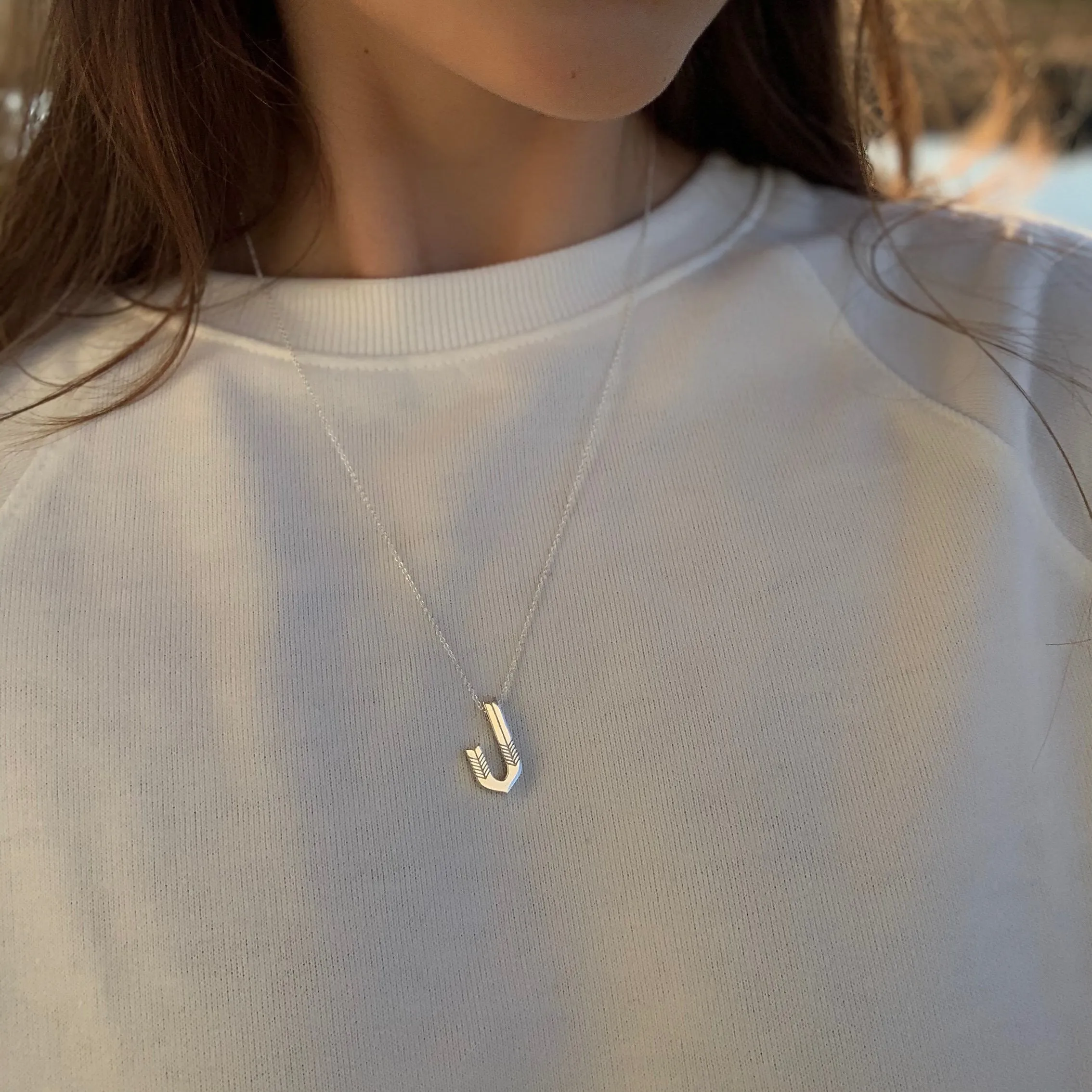 J - Initial Necklace