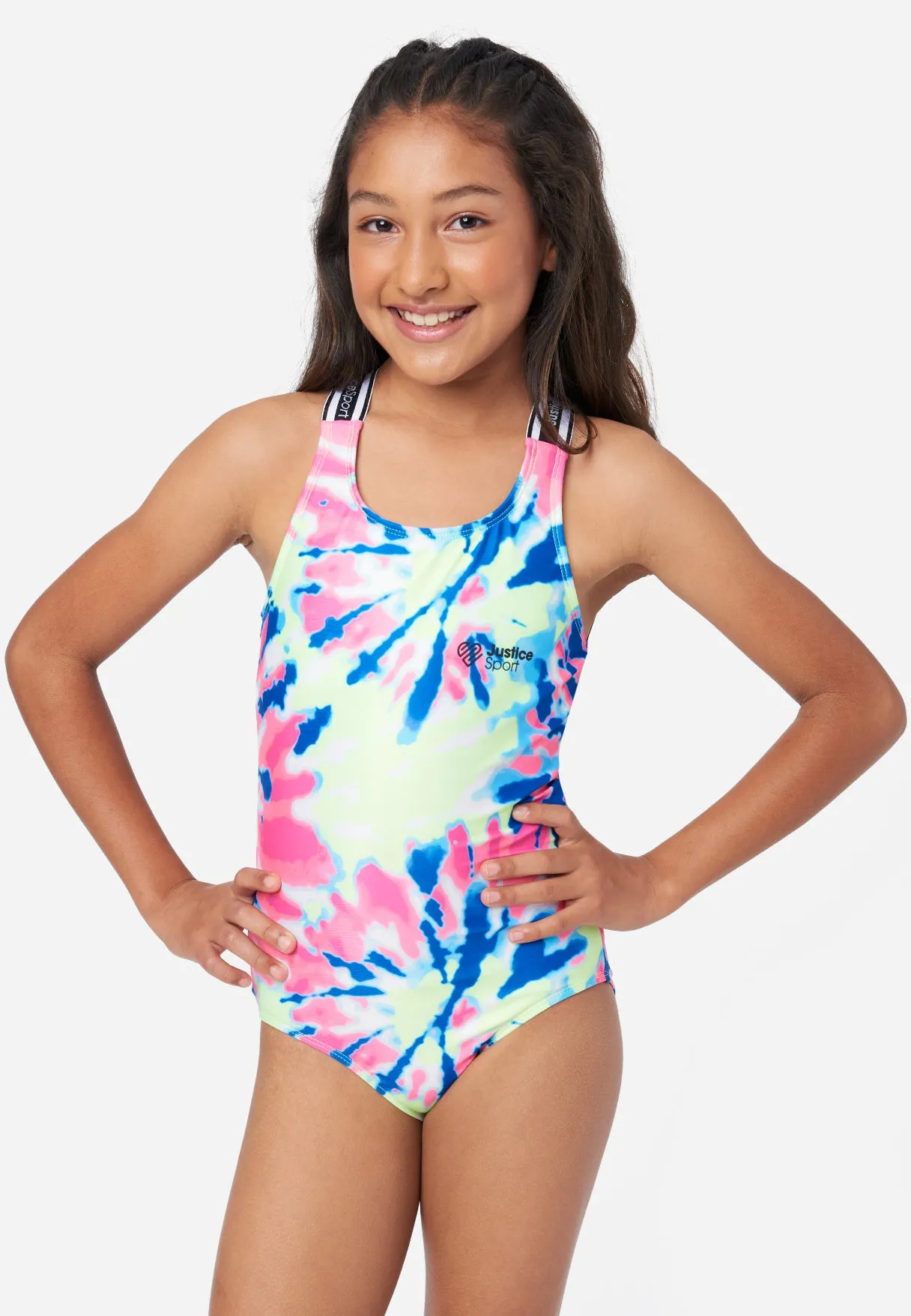 J Sport Graphic One-Piece Swimsuit