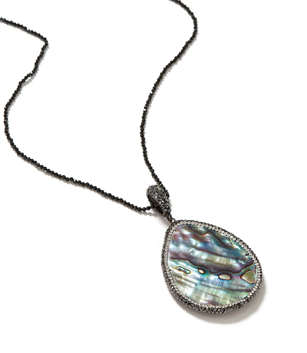 Large Mother of Pearl Pendant Necklace