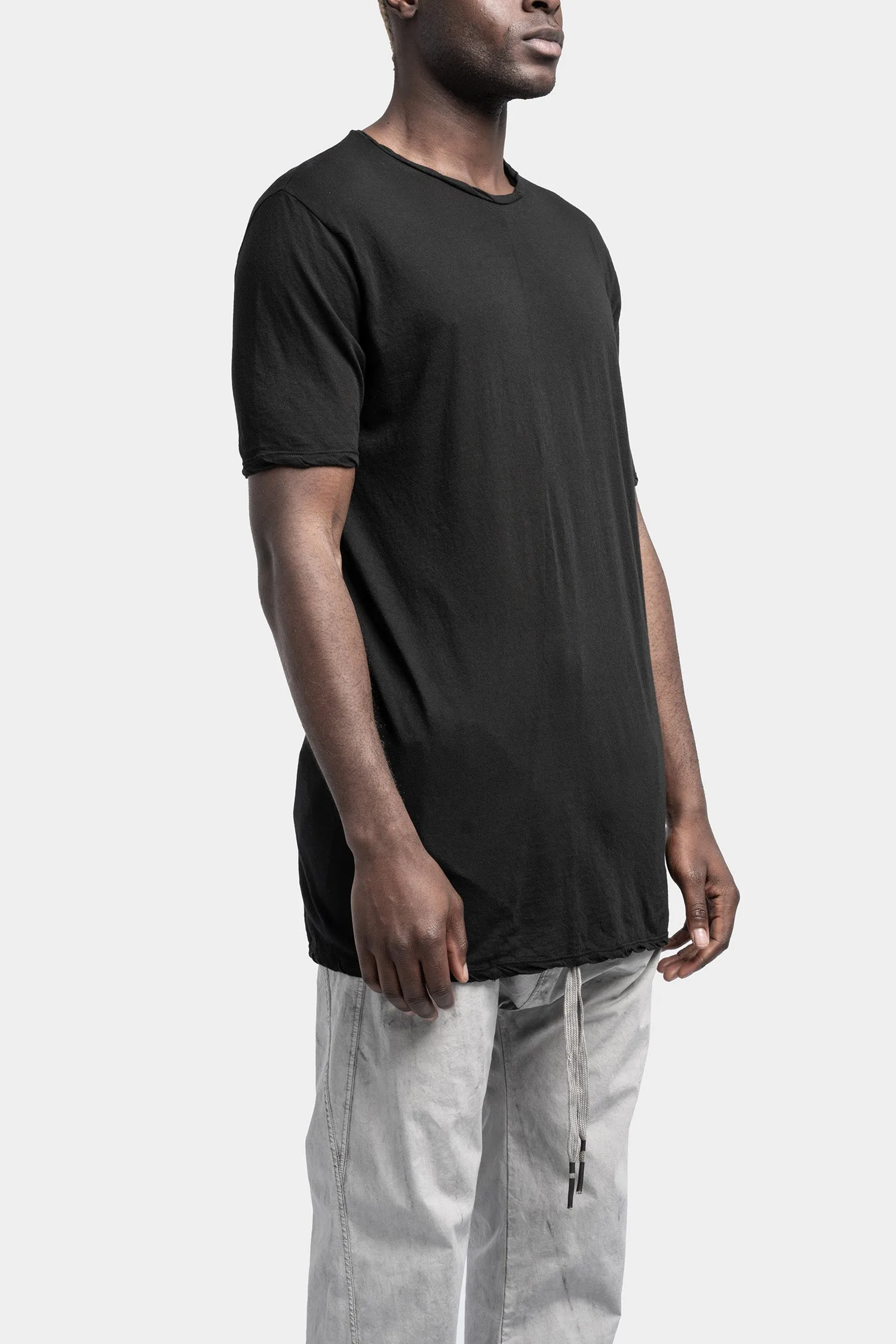 Long lightweight tee, Black