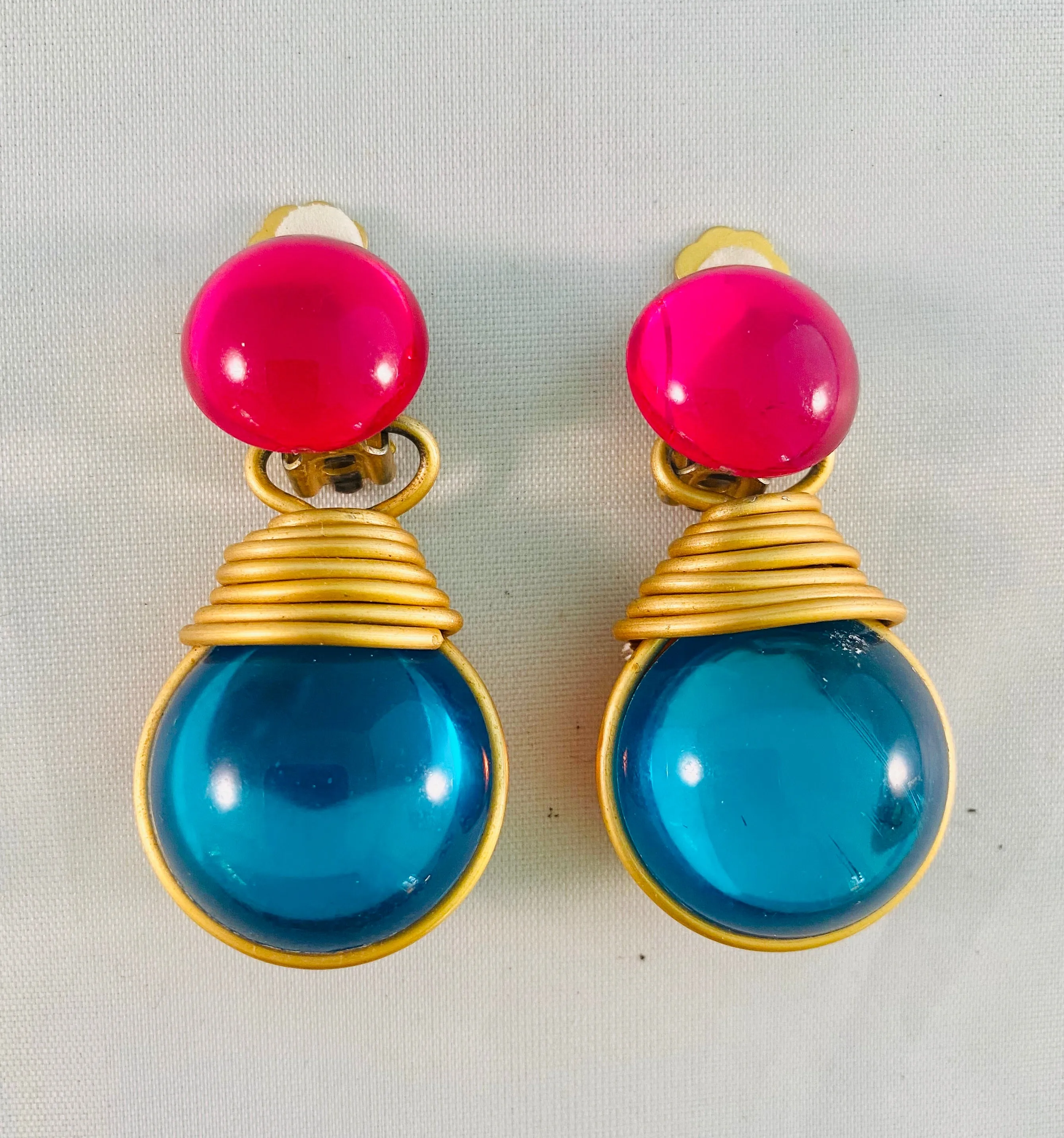 Lucite Earrings Vintage