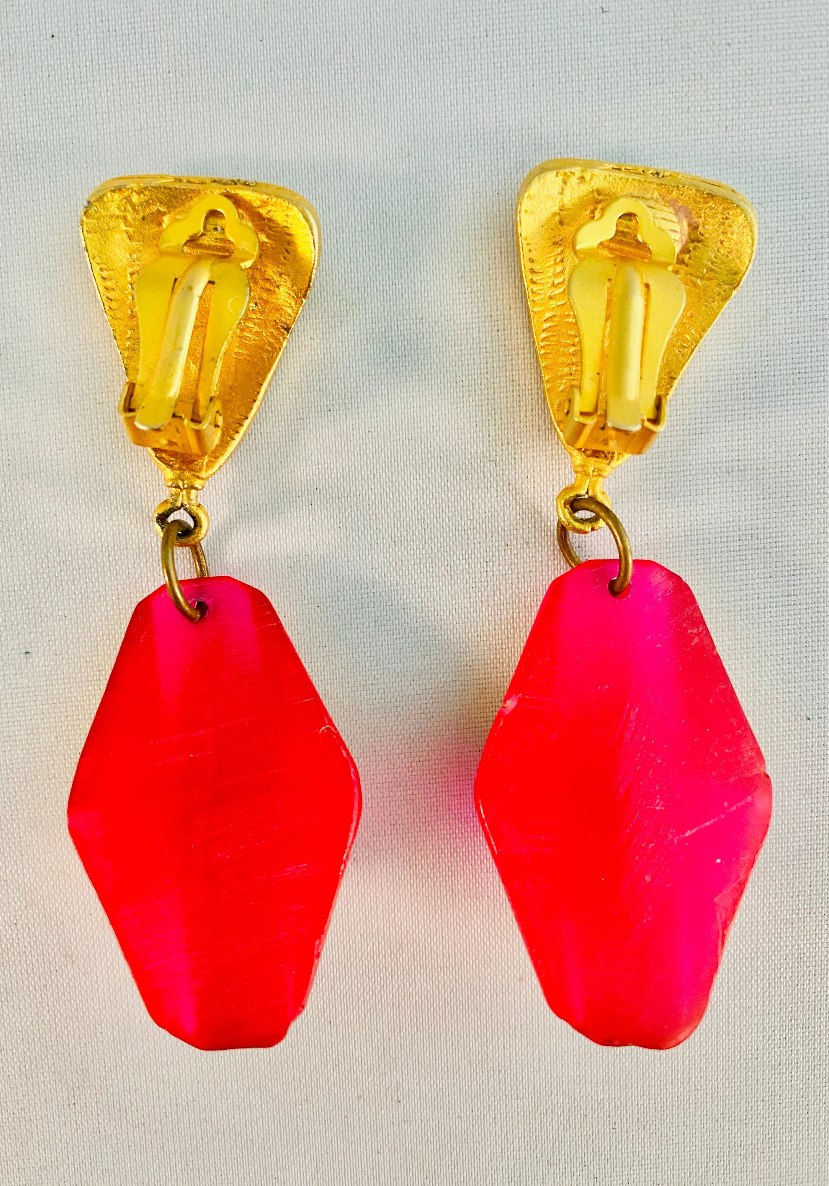 Lucite Vintage Earrings