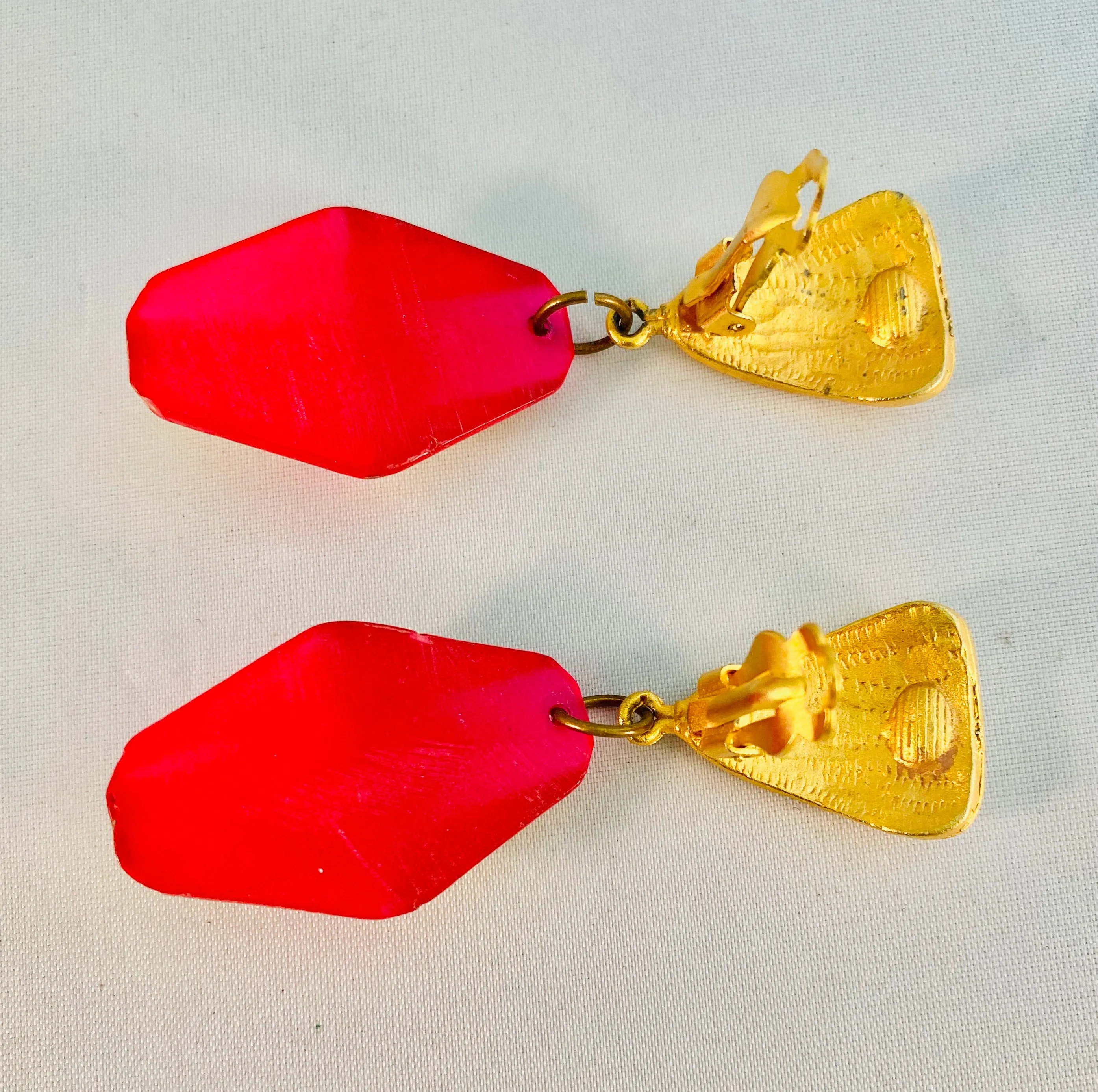 Lucite Vintage Earrings