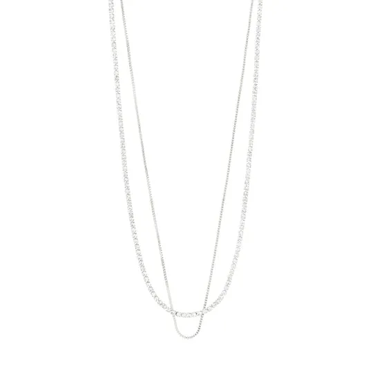 Mille Crystal Layered Necklace