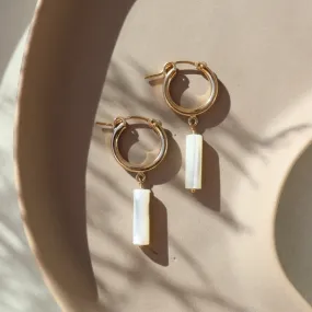 Mother of Pearl Hoops