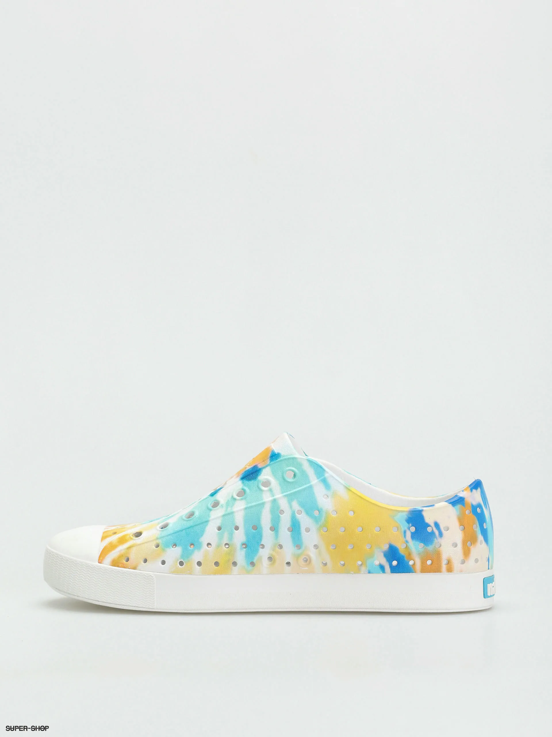 Native Jefferson Print Shoes (shell white/shell white/orange tie dye)