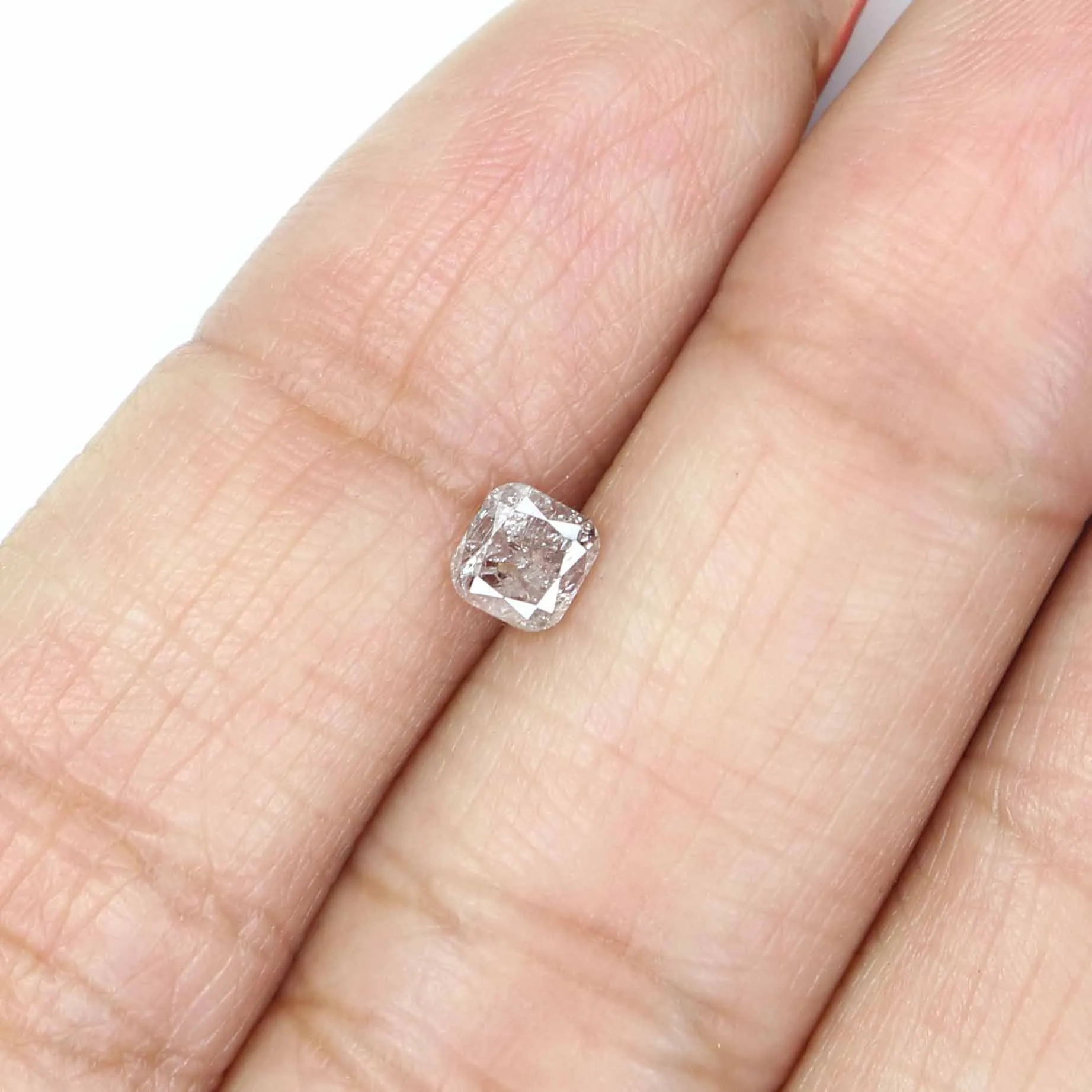 Natural Loose Cushion Brown Pink Color Diamond 0.38 CT 4.20 MM Cushion Shape Rose Cut Diamond KR1539