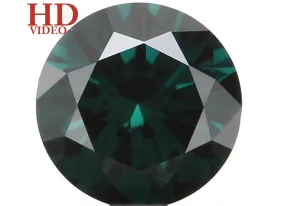 Natural Loose Diamond Round Blue Color I3 Clarity 3.70 MM 0.19 Ct KR1563