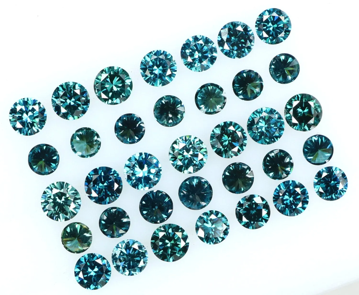 Natural loose Diamond Round Blue Color VS1 SI1 Clarity 2.50 to 2.70 MM 5 Pcs Q26