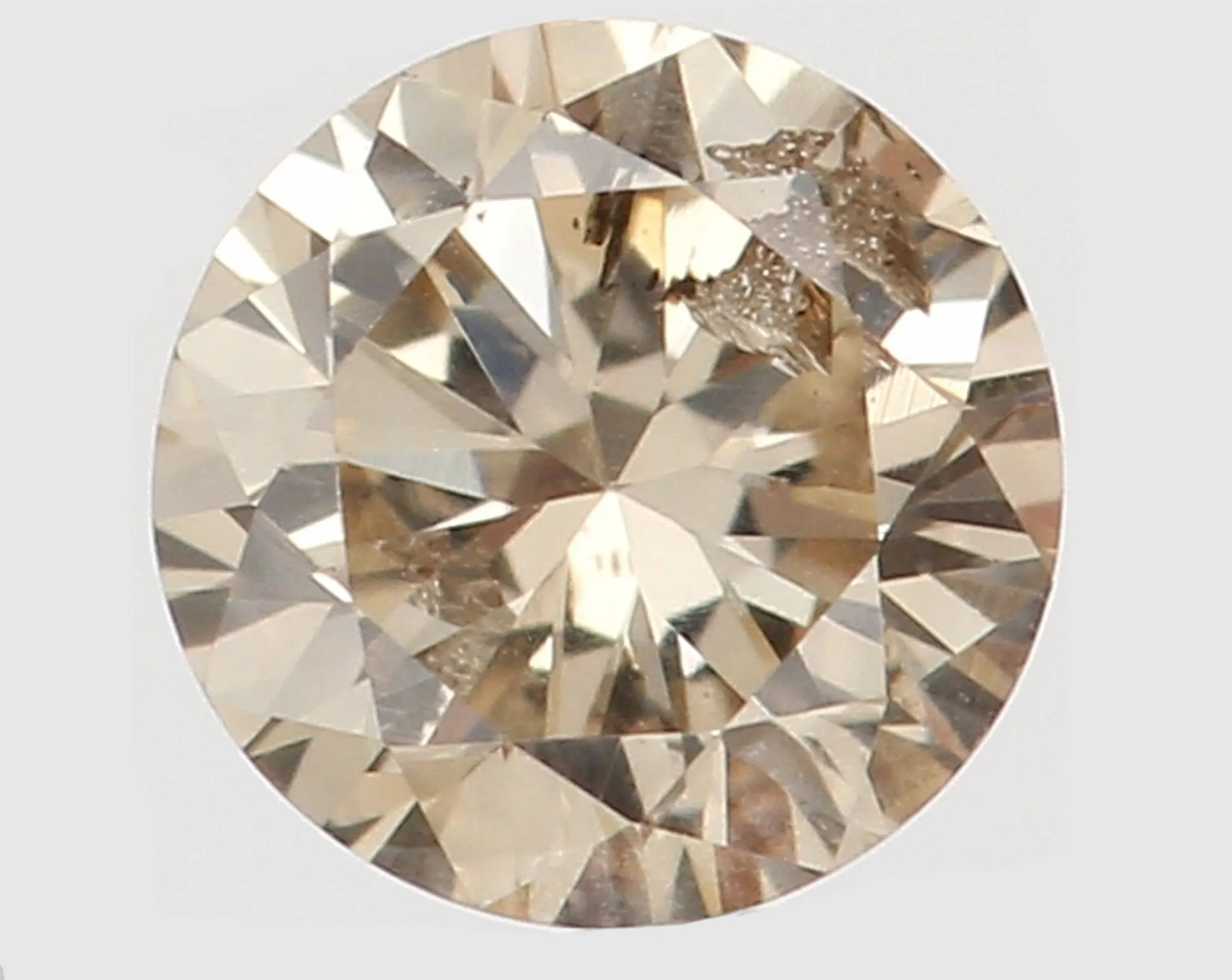 Natural Loose Diamond Round Brown Color I1 Clarity 3.30 MM 0.133 Ct KR1222