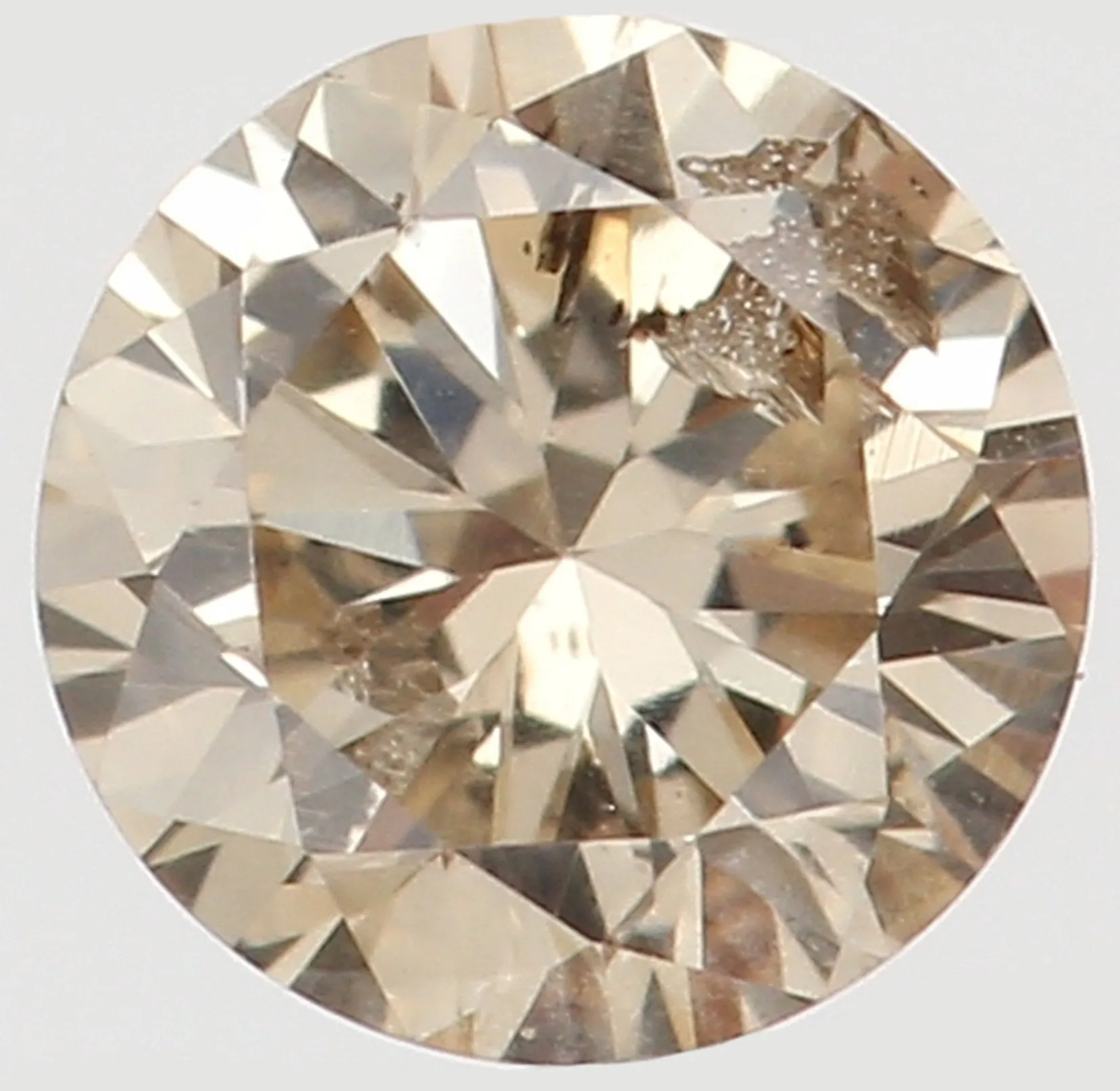 Natural Loose Diamond Round Brown Color I1 Clarity 3.30 MM 0.133 Ct KR1222