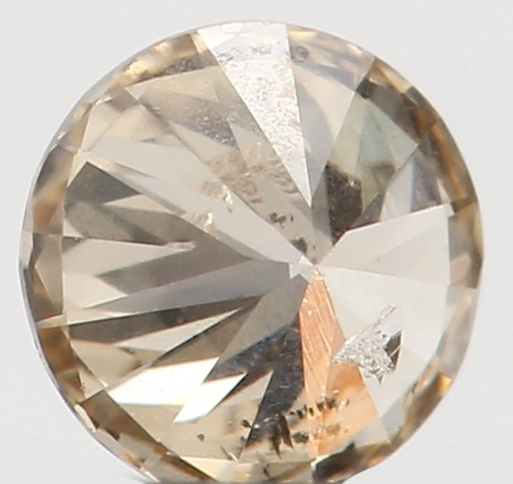 Natural Loose Diamond Round Brown Color I1 Clarity 3.30 MM 0.133 Ct KR1222