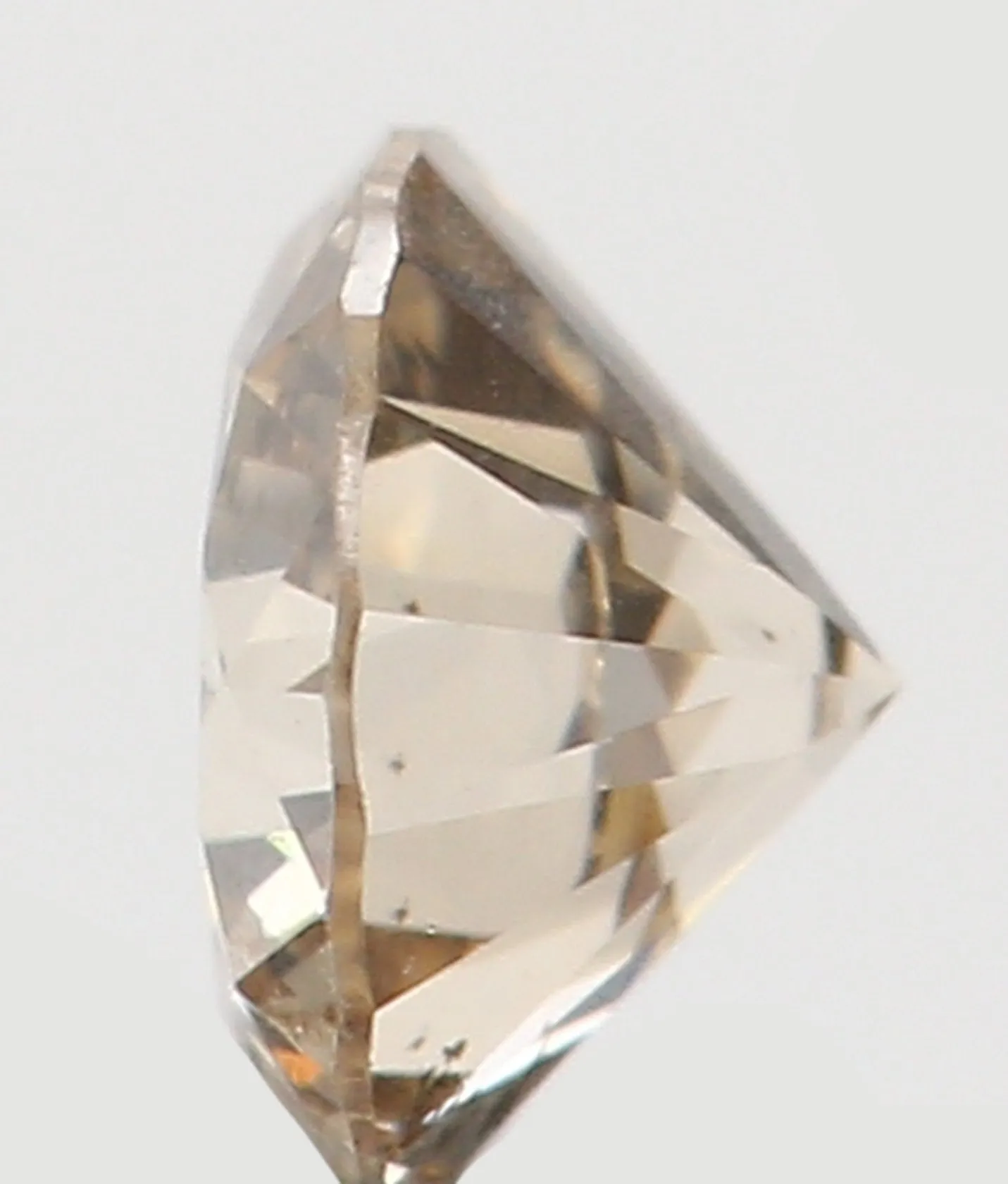 Natural Loose Diamond Round Brown Color I1 Clarity 3.30 MM 0.133 Ct KR1222