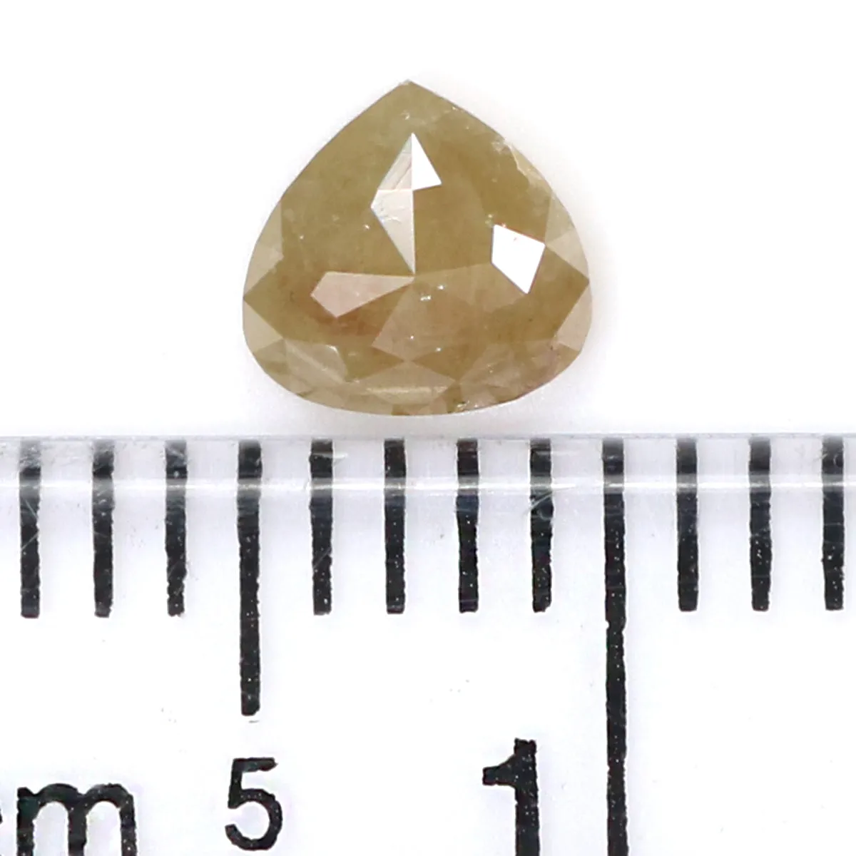 Natural Loose Heart Diamond Grey Color 0.42 CT 4.80 MM Heart Shape Rose Cut Diamond KR1270