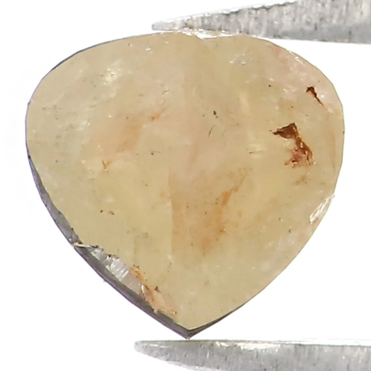 Natural Loose Heart Diamond Grey Color 0.42 CT 4.80 MM Heart Shape Rose Cut Diamond KR1270