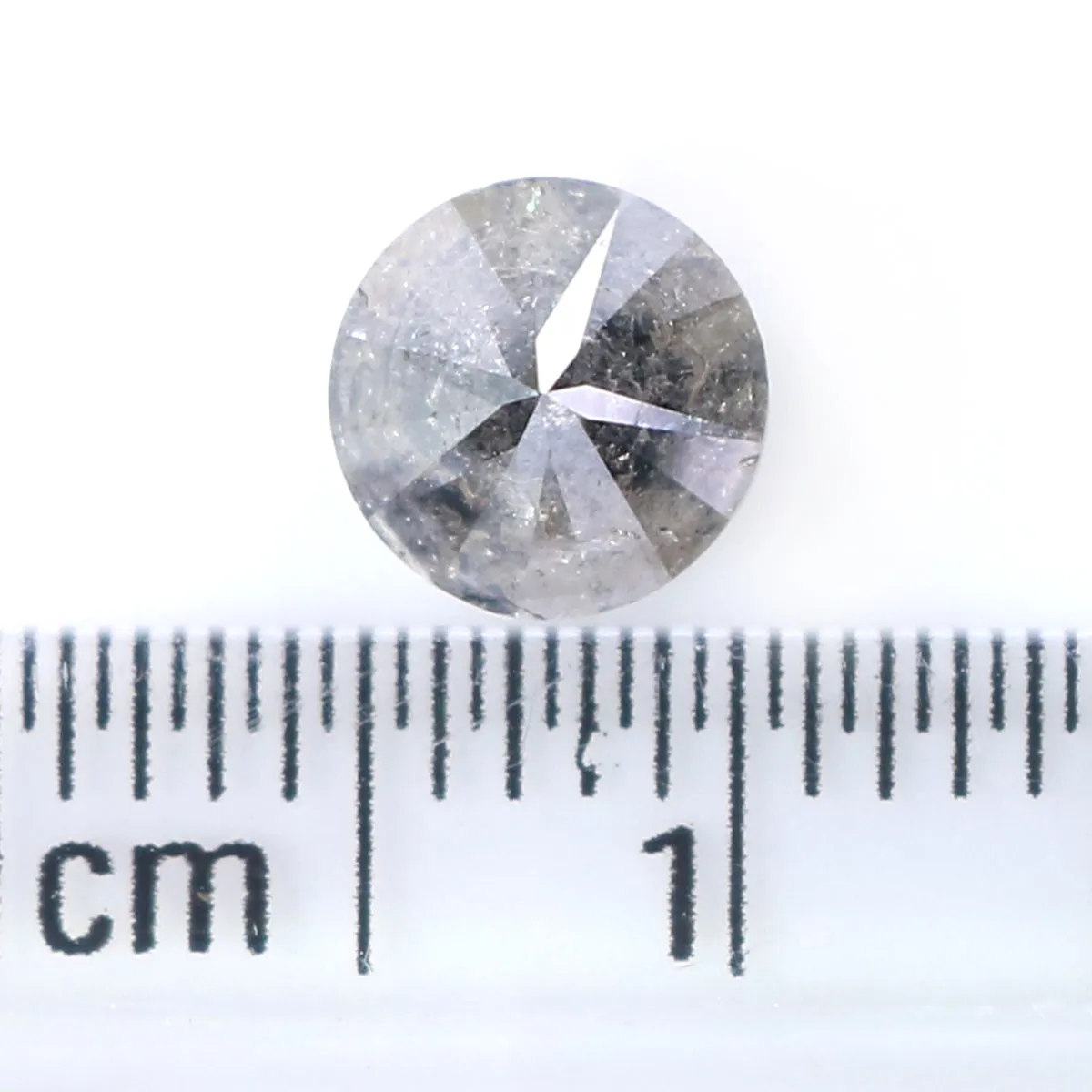 Natural Loose Round Brilliant Cut Diamond Black Grey Color 1.20 CT 5.90 MM Round Shape Diamond L8572