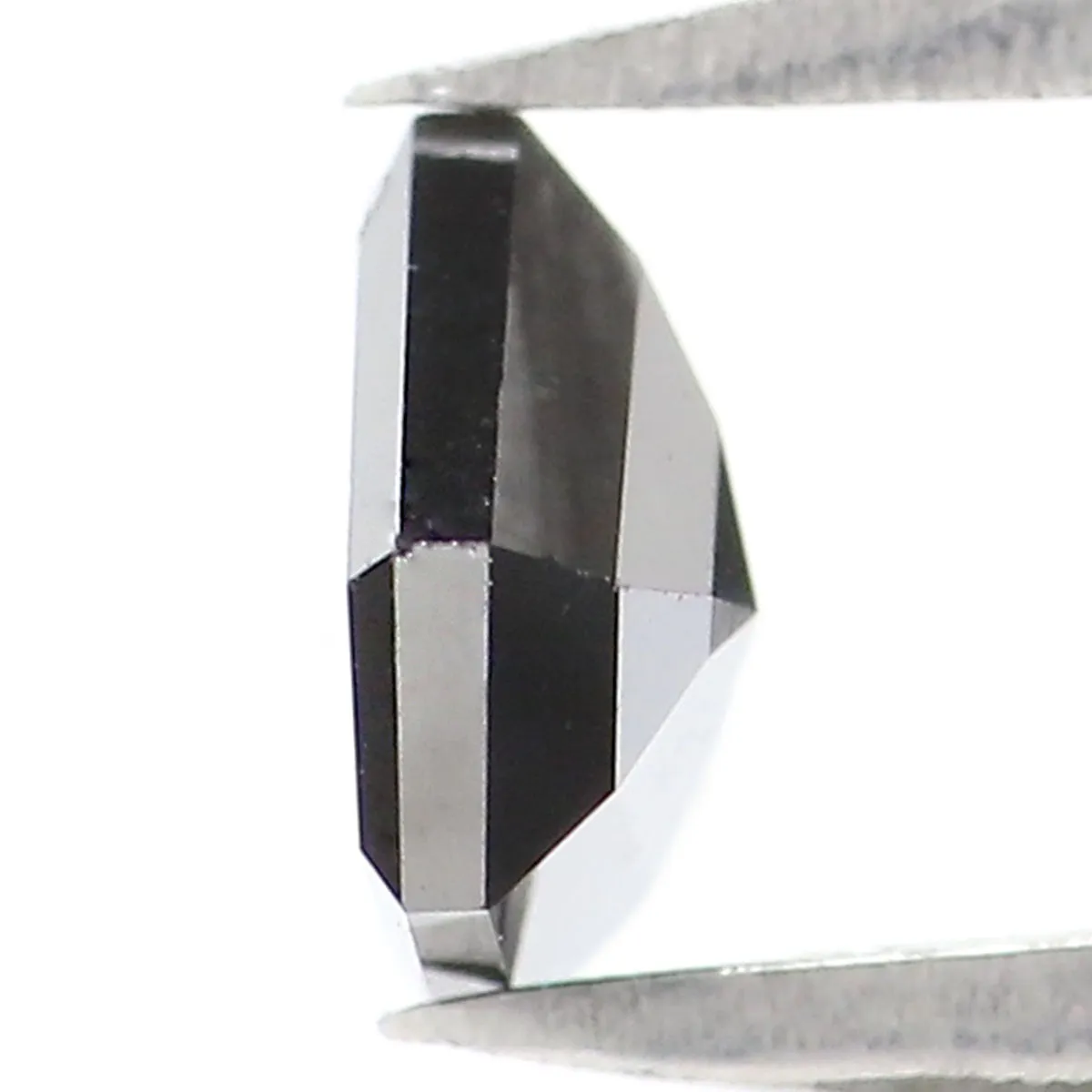 Natural Loose Shield Black Color Diamond 0.66 CT 5.40 MM Shield Shape Rose Cut Diamond L9786