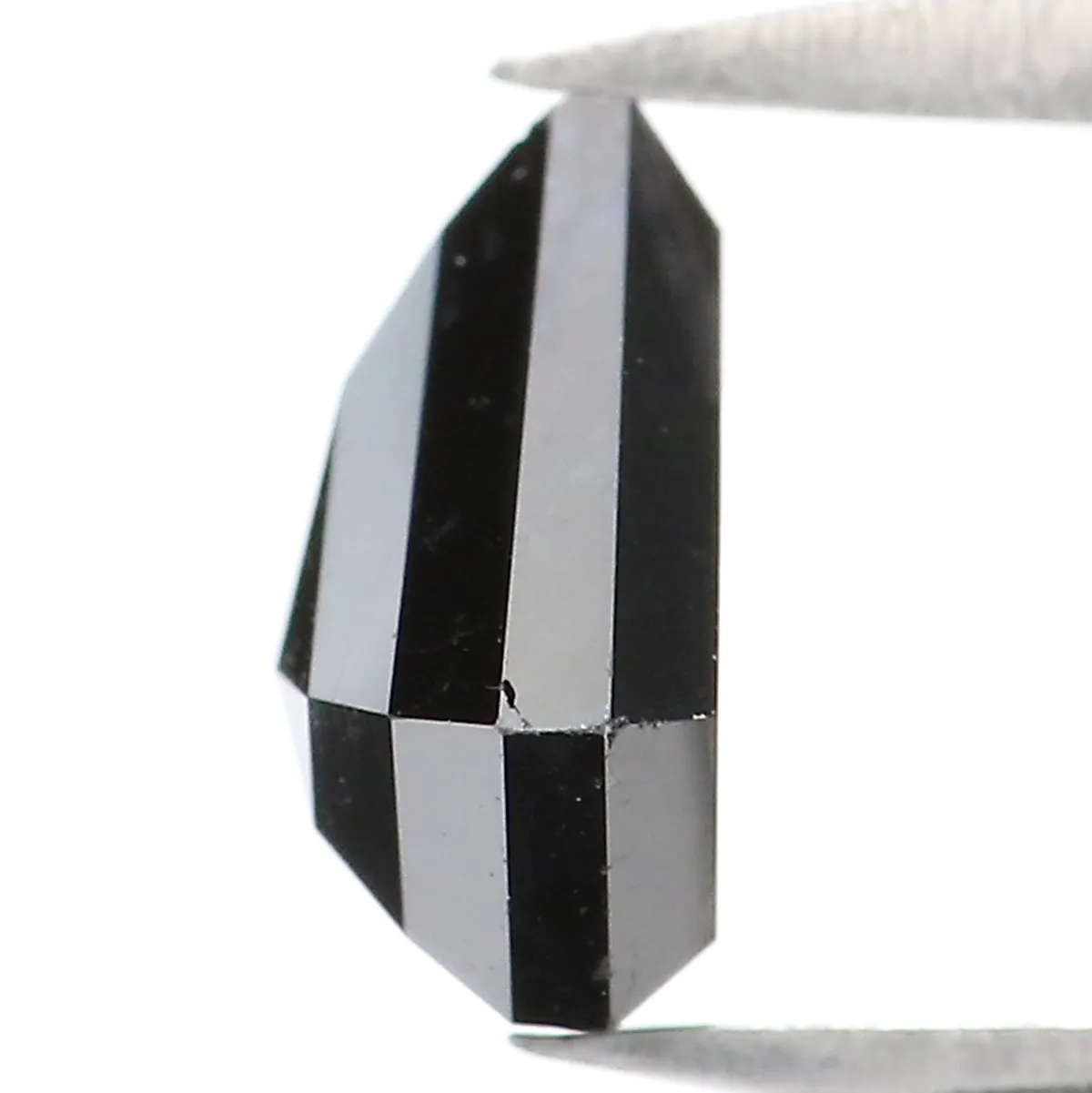 Natural Loose Shield Black Color Diamond 1.40 CT 7.40 MM Shield Shape Rose Cut Diamond L9698