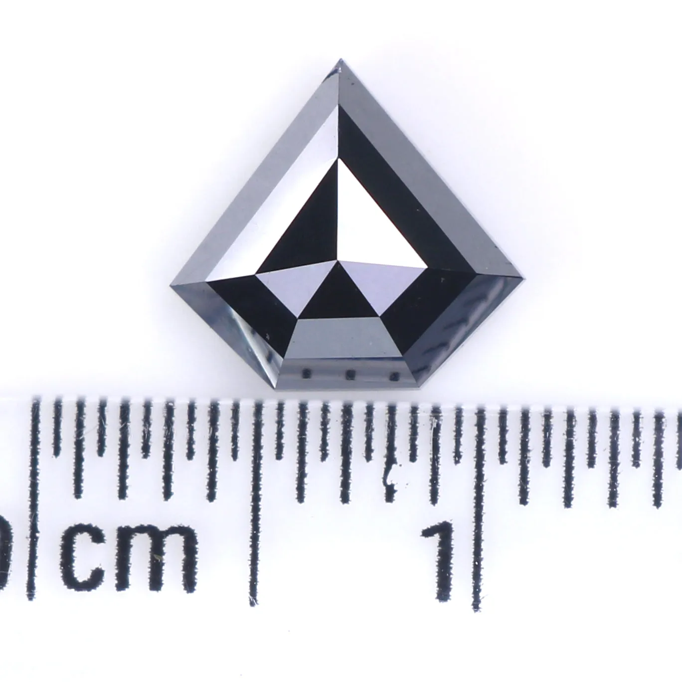 Natural Loose Shield Black Color Diamond 1.40 CT 7.40 MM Shield Shape Rose Cut Diamond L9698