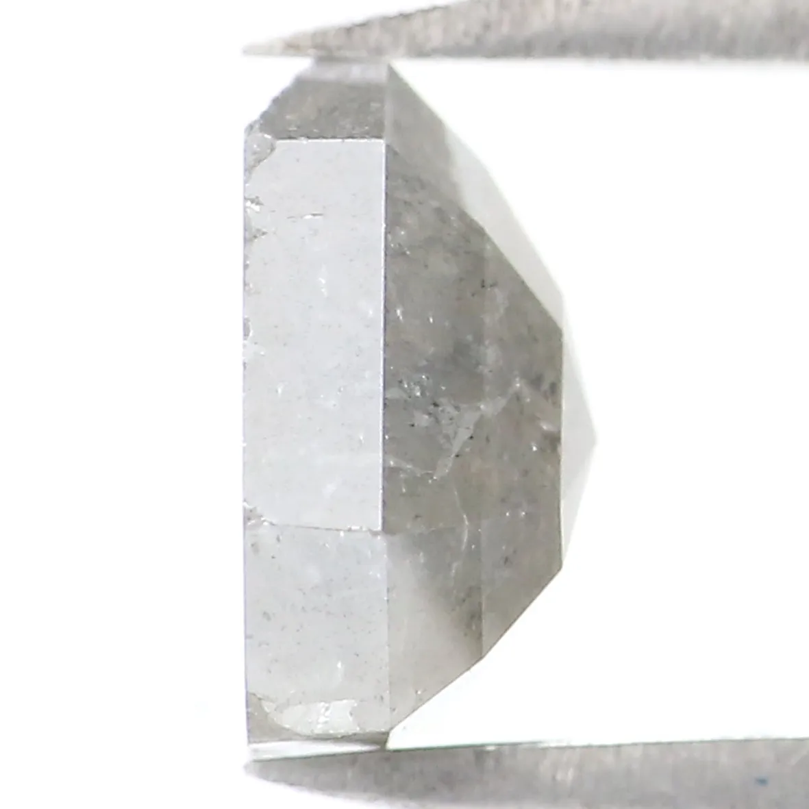 Natural Loose Shield Salt And Pepper Diamond Grey Color 1.82 CT 7.70 MM Shield Shape Rose Cut Diamond KR1311