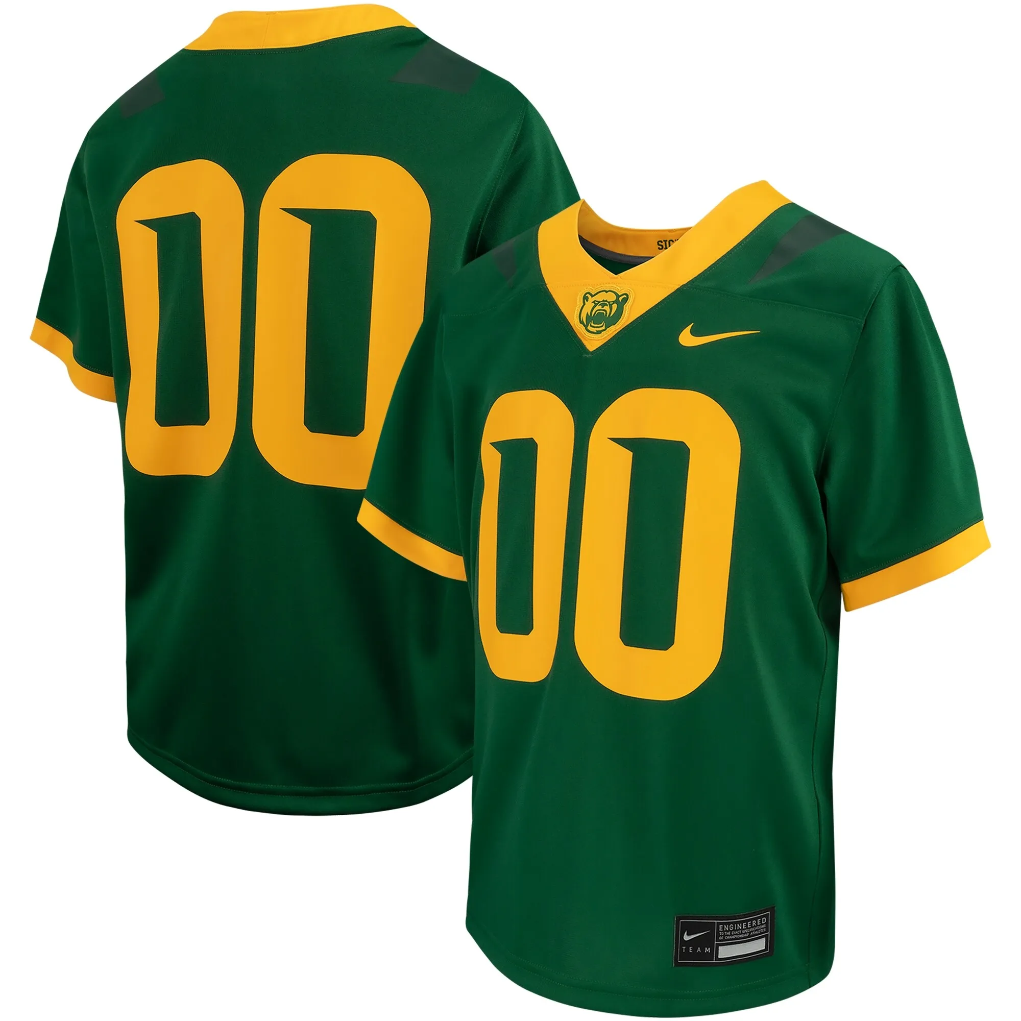 Nike #0 Baylor Bears Youth Green Untouchable Replica Game Jersey