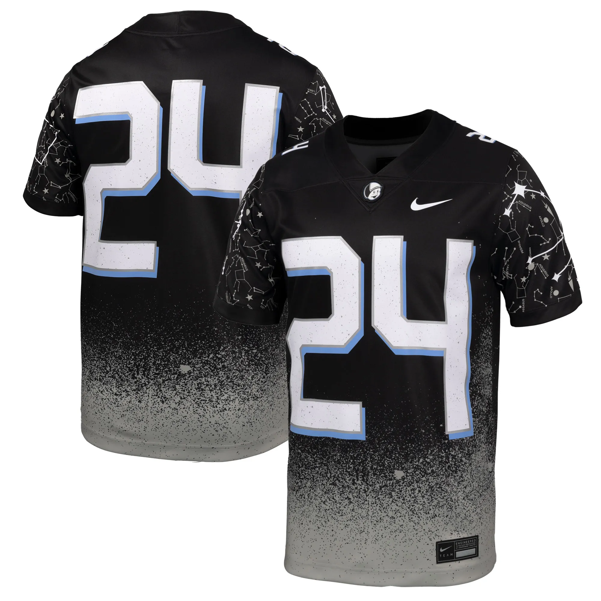 Nike #24 UCF Knights Black 2024 Space Game Alternate Game Jersey