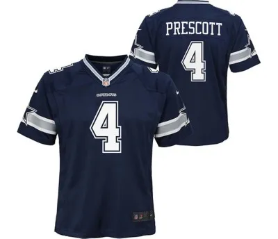 Nike Kids' Dallas Cowboys Dak Prescott #4 Home Game Jersey