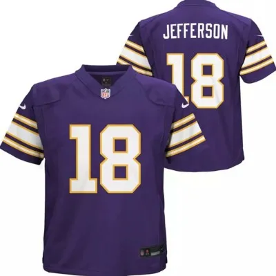 Nike Kids' Minnesota Vikings Justin Jefferson #18 Game Jersey