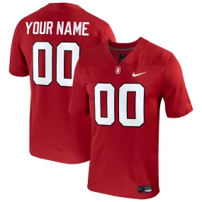 Nike  Stanford Cardinal Cardinal Football Custom Game Jersey