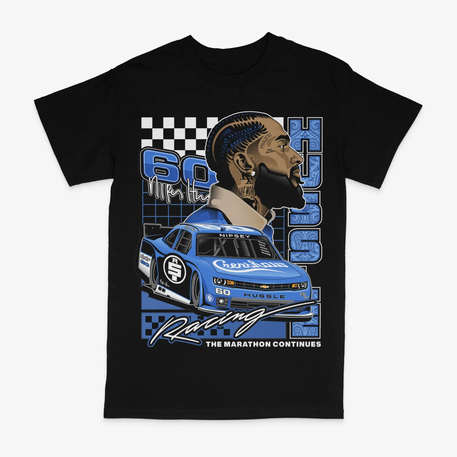 Nipsey Hustle Racing Black Tee