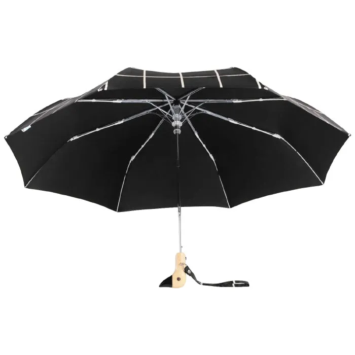 Original Duckhead Eco-Friendly Compact Umbrella Black Grid