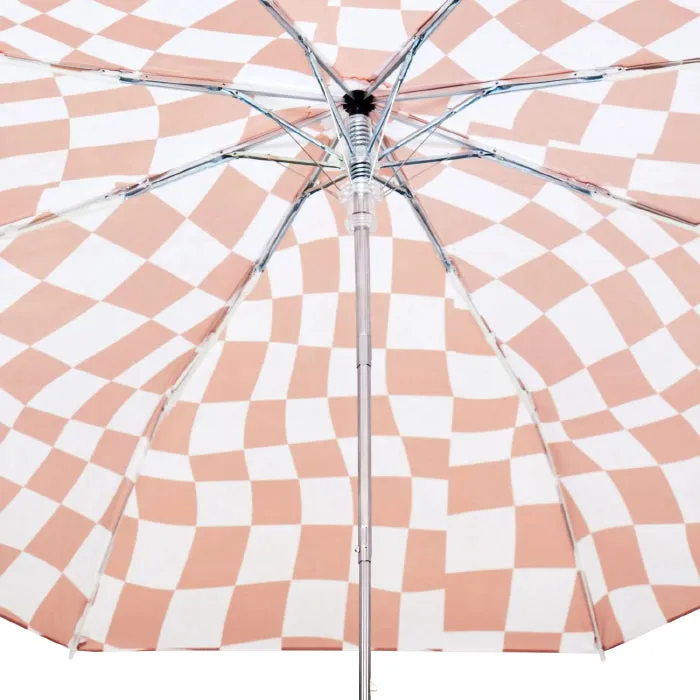 Original Duckhead Eco-Friendly Compact Umbrella Peanut Butter Checkers