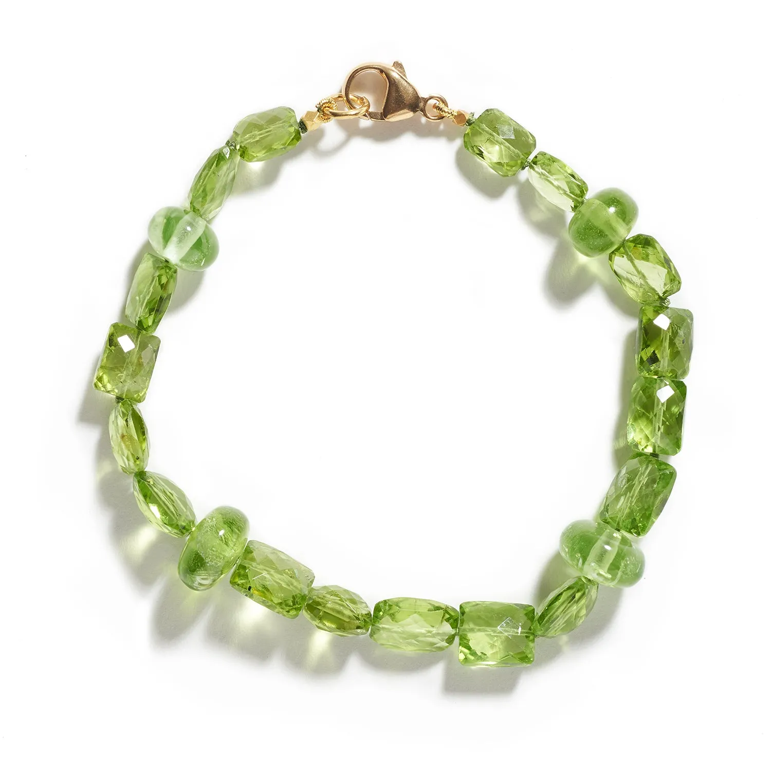 Peridot & Gold Bracelet