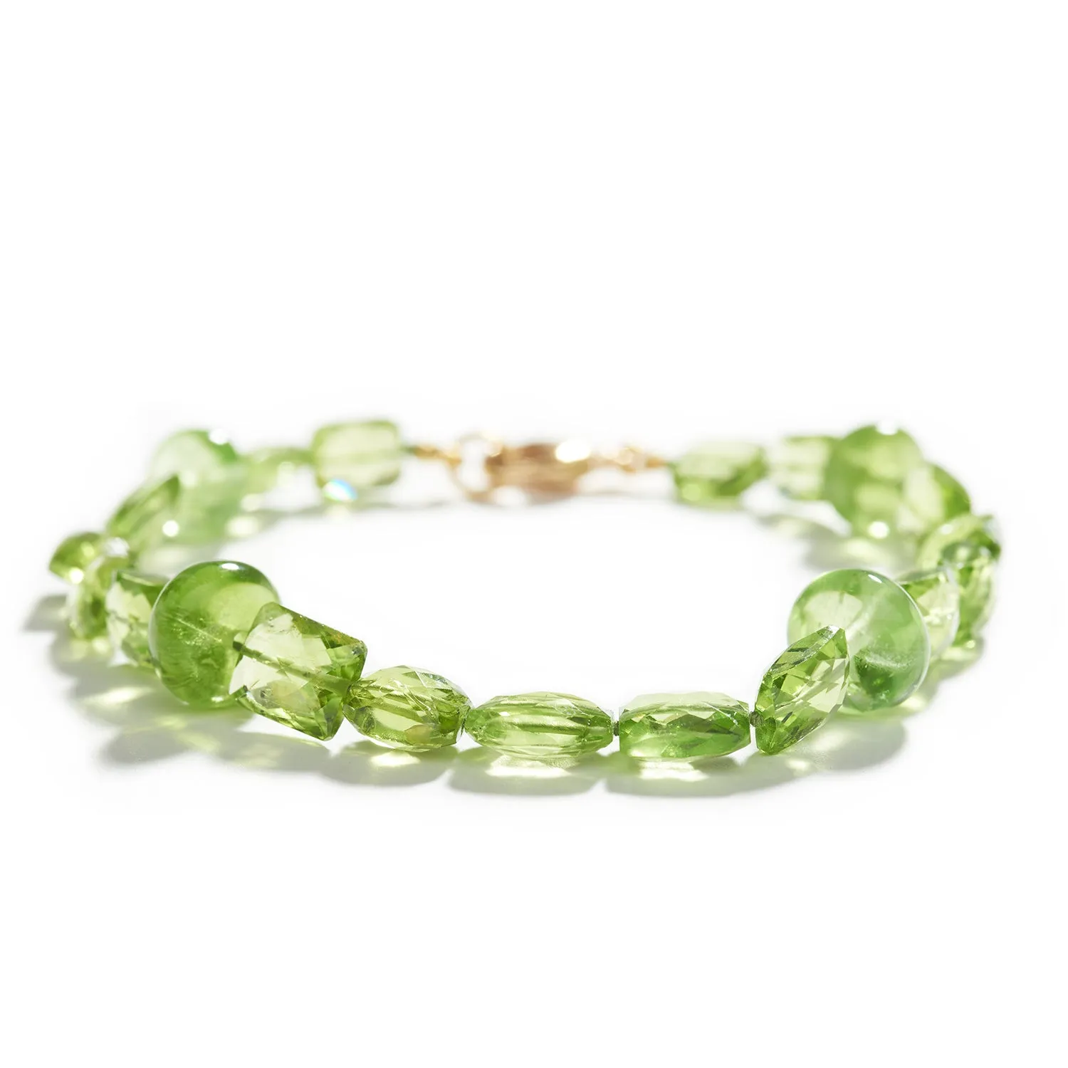 Peridot & Gold Bracelet