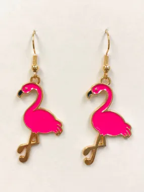 Pink Flamingo Earrings