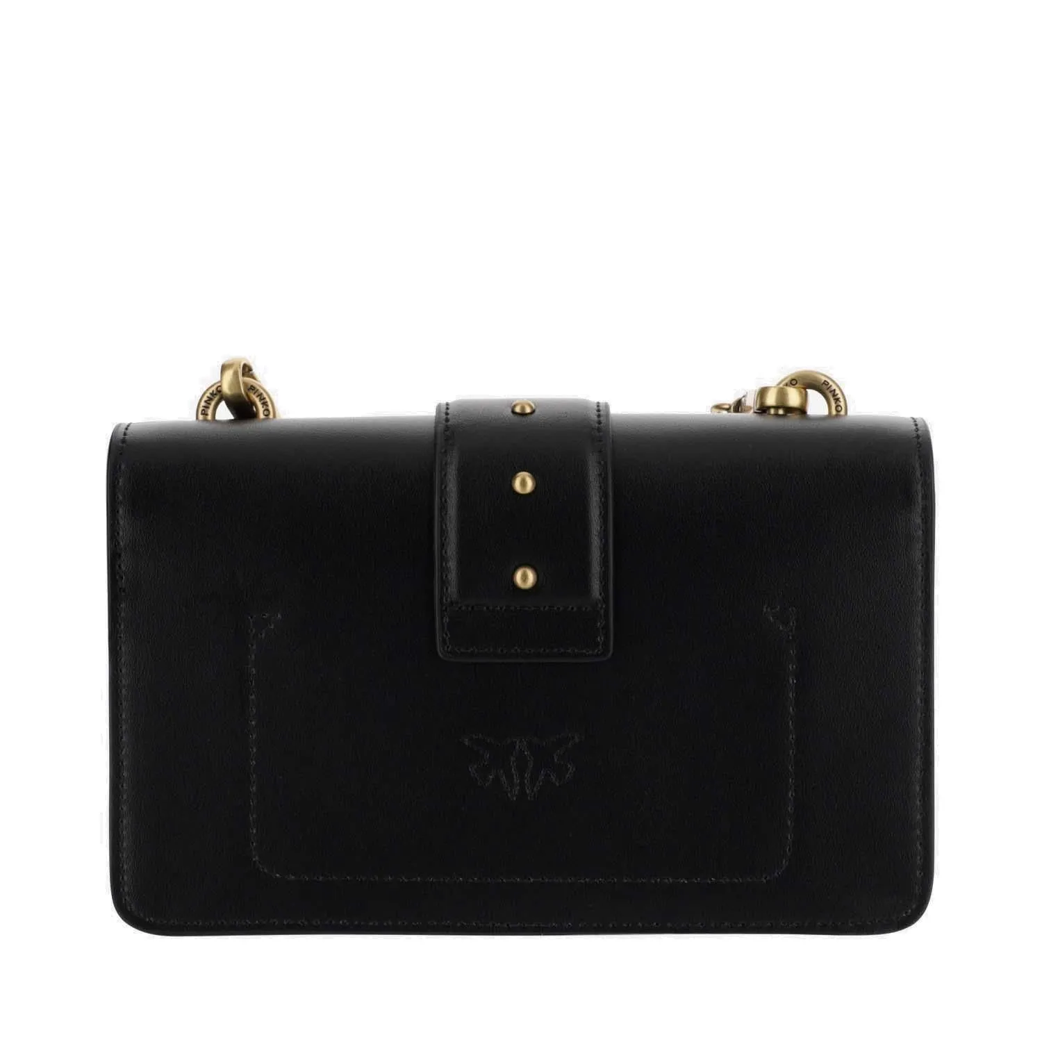 Pinko Love Icon Logo Buckled Mini Shoulder Bag