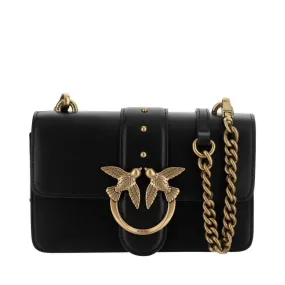 Pinko Love Icon Logo Buckled Mini Shoulder Bag