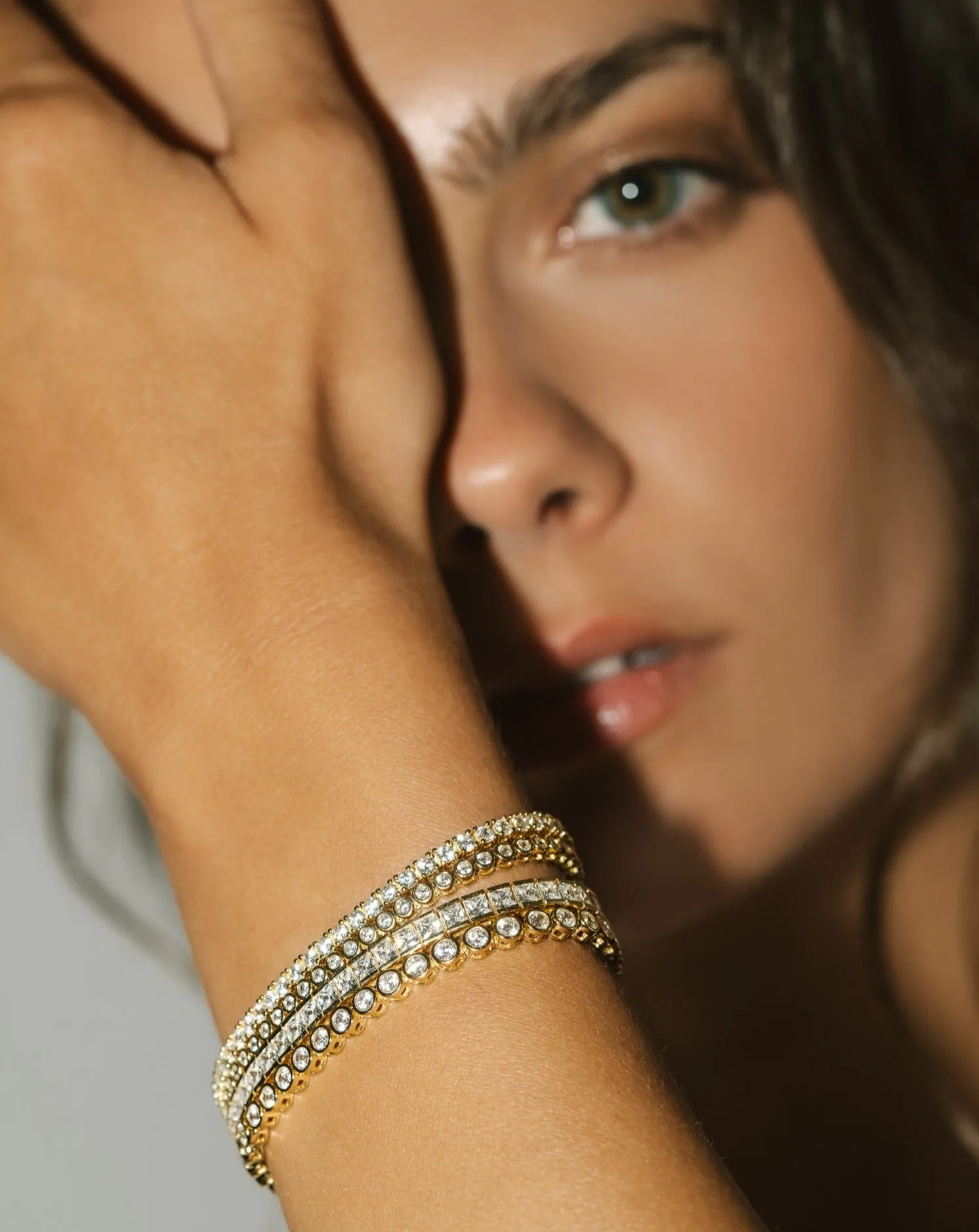 Prong Set Tennis Bracelet - Gold Vermeil