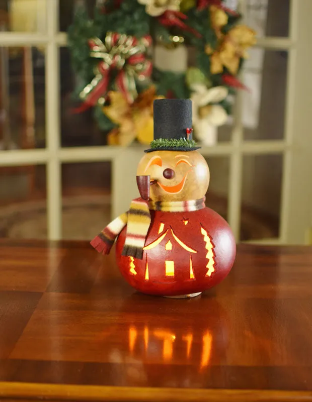 Ralphie Snowman Gourd - Available in Multiple Sizes