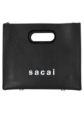 Sacai Logo Small Shopper Tote Bag