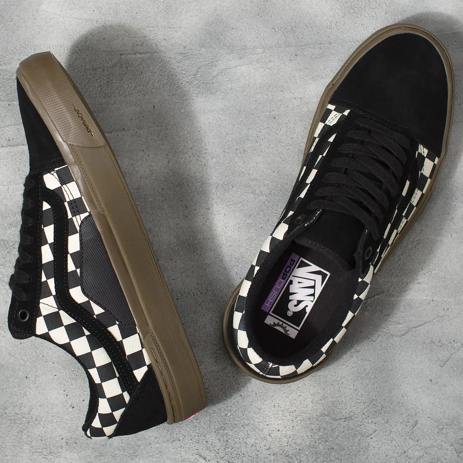 shoes Vans BMX Old Skool - Checkerboard Black/Dark Gum - men´s