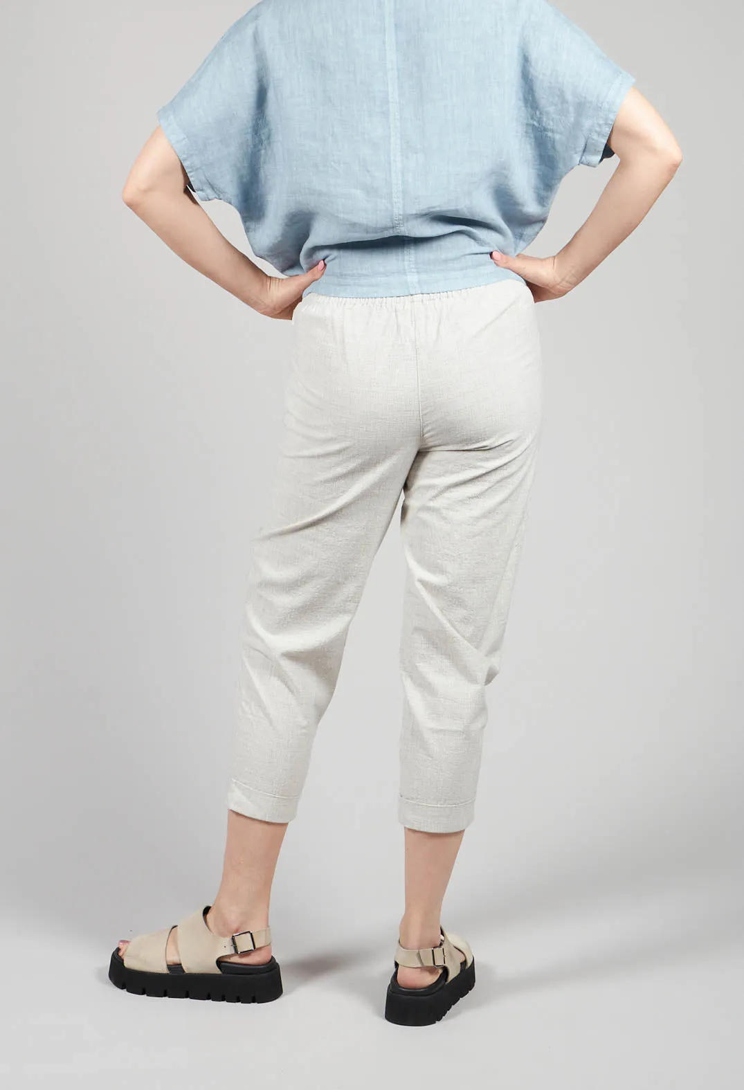 Slim Fit Geisha Pants in Greige