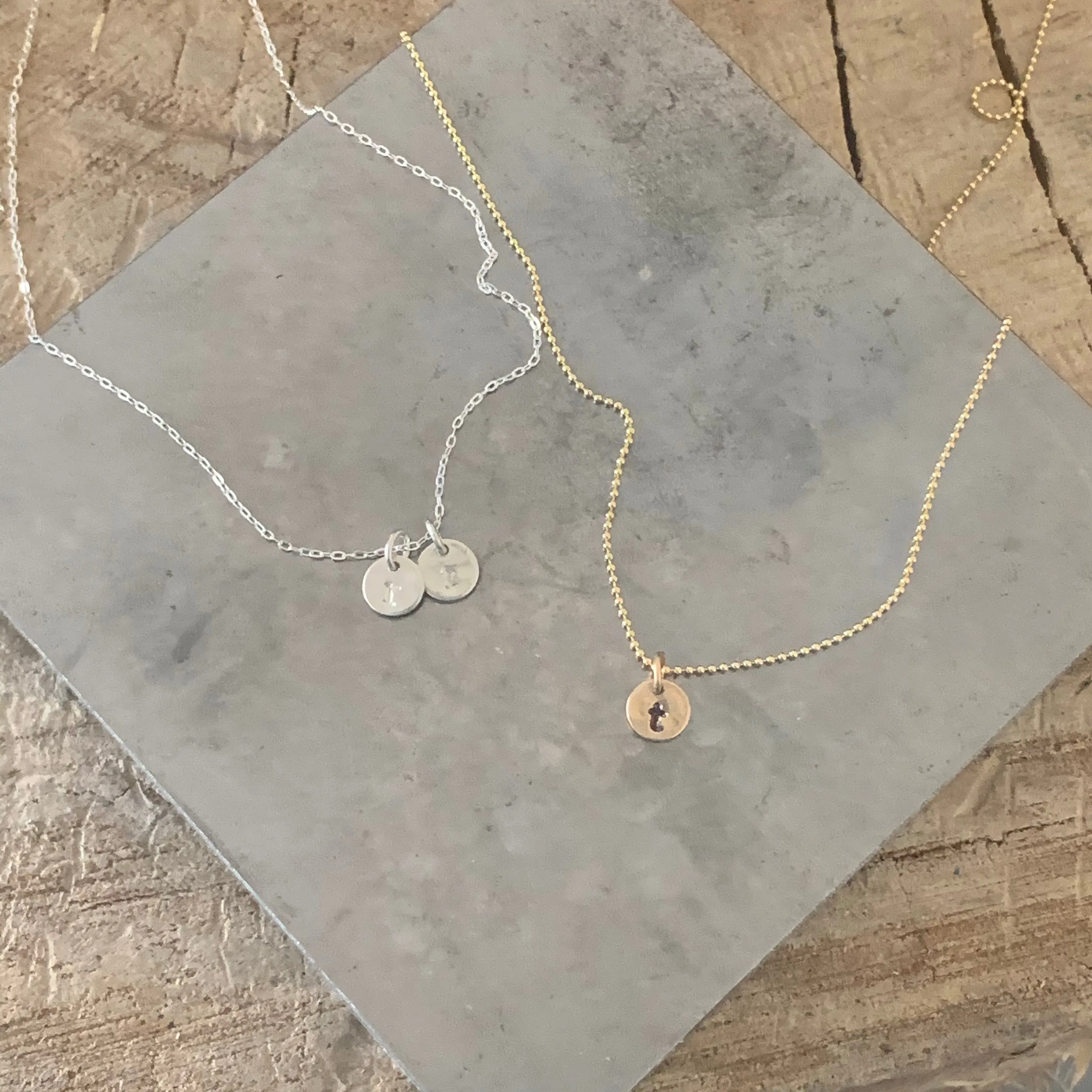 Small Initial necklace