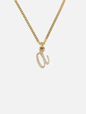 Small Single Initial La Firma Necklace