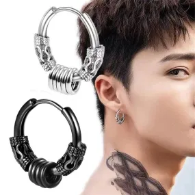 Stainless Steel Stud Hoop Earring