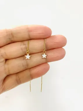 Star Threader Earrings